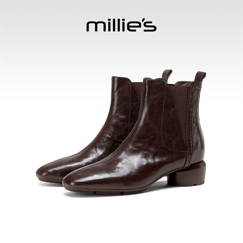 millies妙丽靴子女靴加绒时装靴