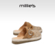 妙丽勃肯鞋 女款 MILLIE 包头半拖一脚蹬懒人穆勒鞋 外穿编织凉拖