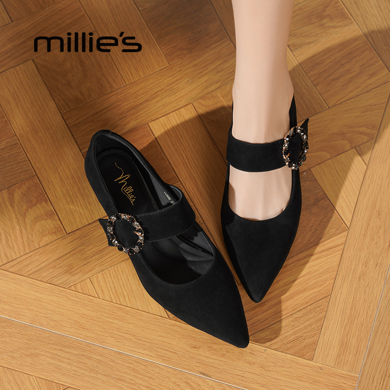 millies妙丽法式尖头浅口单鞋