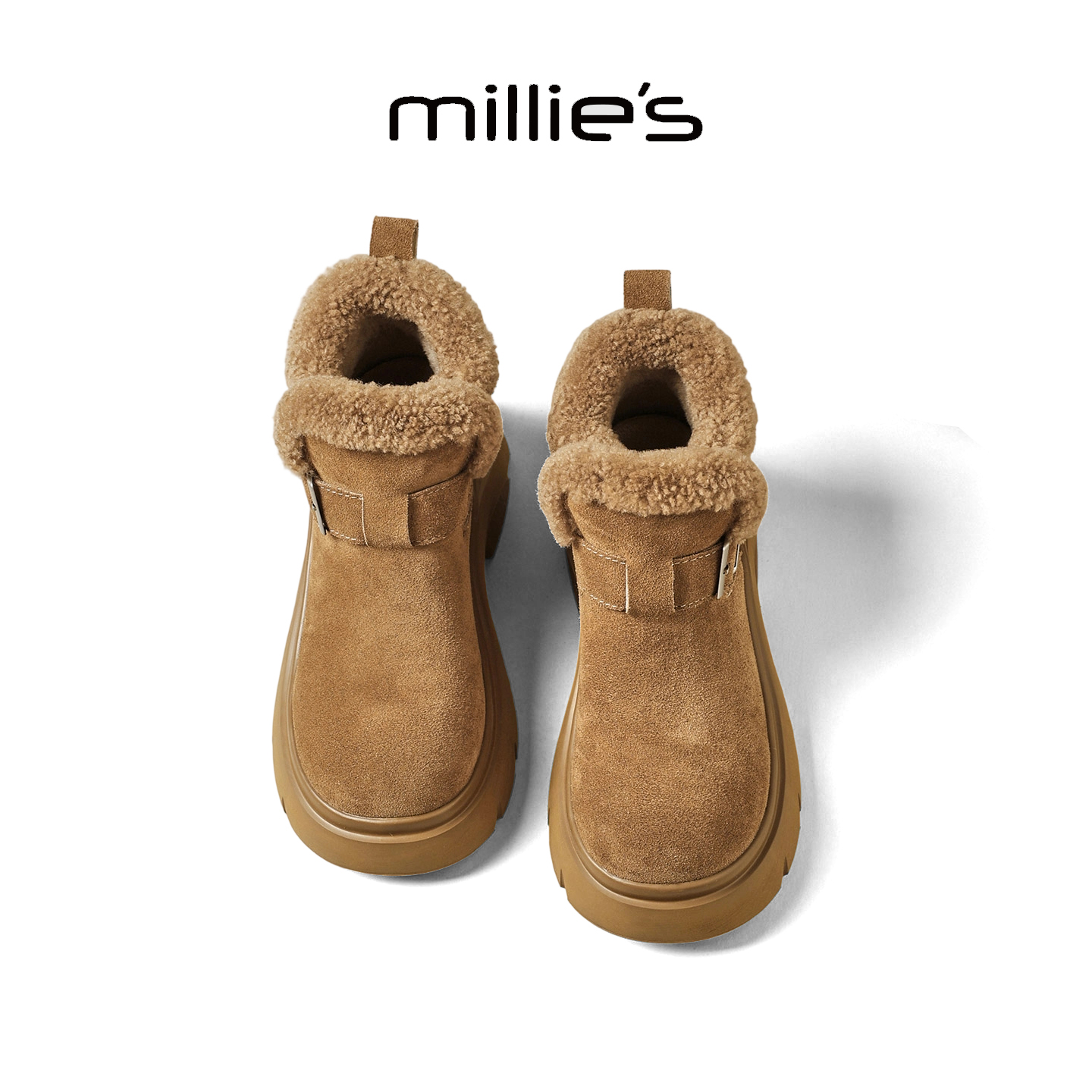 millies妙丽羊毛加绒雪地靴