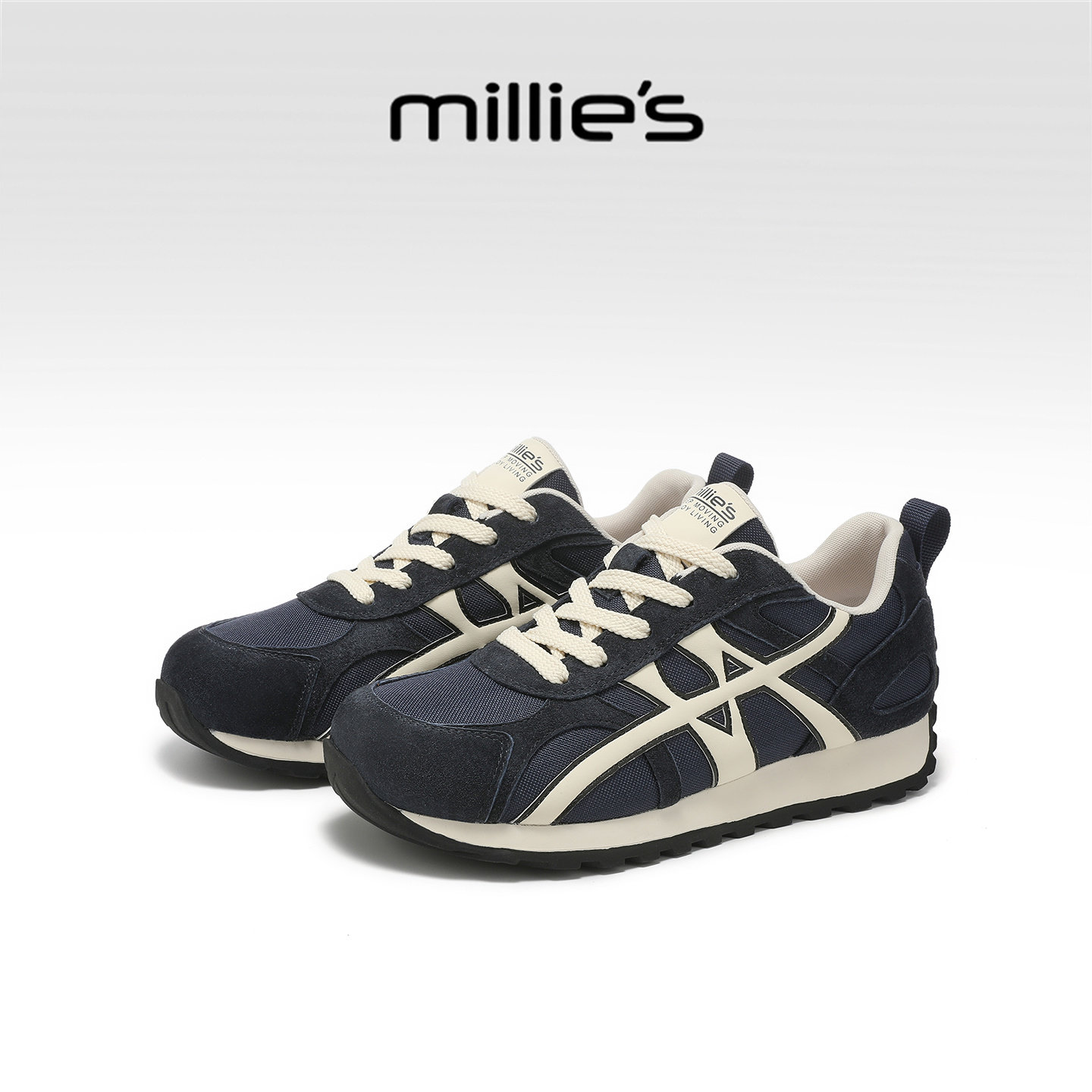 millies妙丽女鞋厚底深口单鞋2025年冬季新款加绒休闲棉鞋德训鞋,女鞋,德训鞋,淘宝优惠券,粉丝福利购,淘宝优惠卷