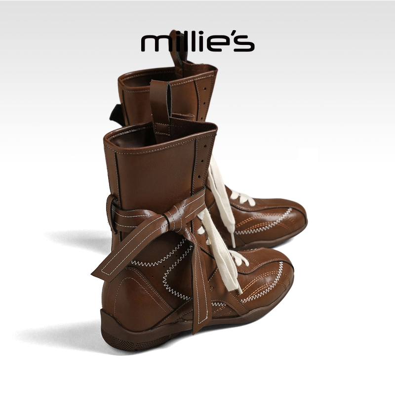 millies妙丽复古英伦风马丁靴