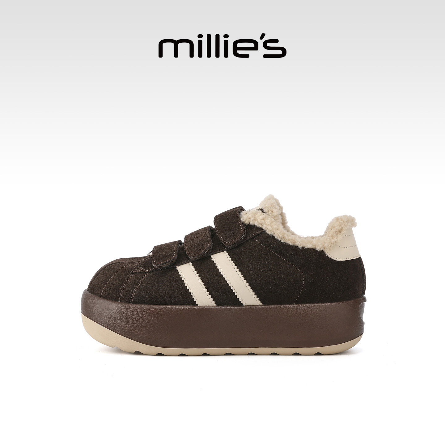 millies妙丽厚底百搭加绒棉鞋女鞋2025冬季新款保暖时尚休闲鞋子,女鞋,时尚休闲鞋,淘宝优惠券,粉丝福利购,淘宝优惠卷