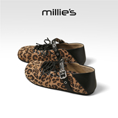 新款 MILLIE 内增高百搭休闲芭蕾鞋 春季 妙丽复古风系带玛丽珍鞋