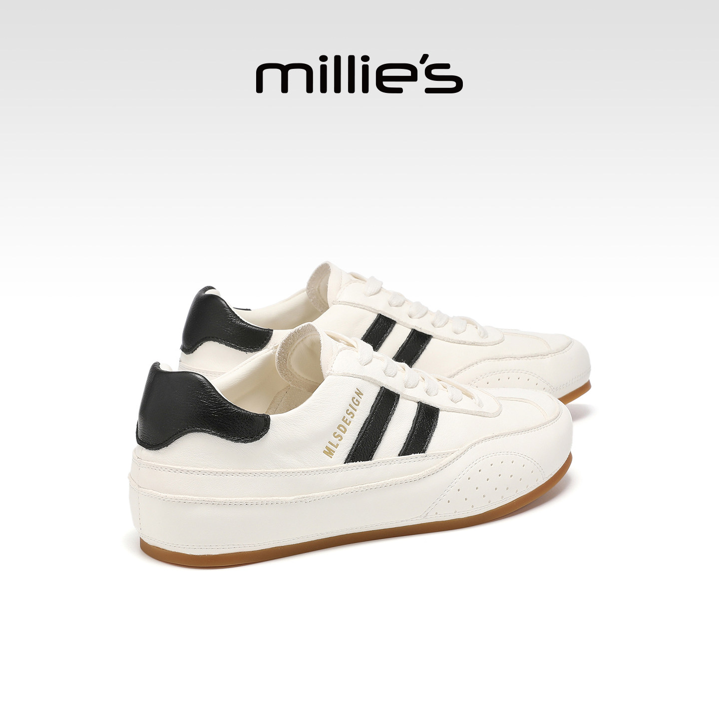 MILLIE'S/妙丽真皮百搭时尚休闲鞋女鞋内增高深口单鞋女春季新款,女鞋,深口单鞋,淘宝优惠券,粉丝福利购,淘宝优惠卷