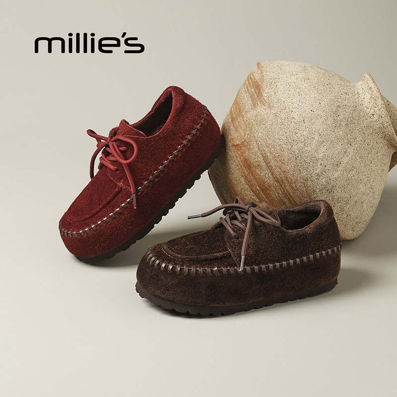 millies妙丽女鞋加绒休闲女鞋