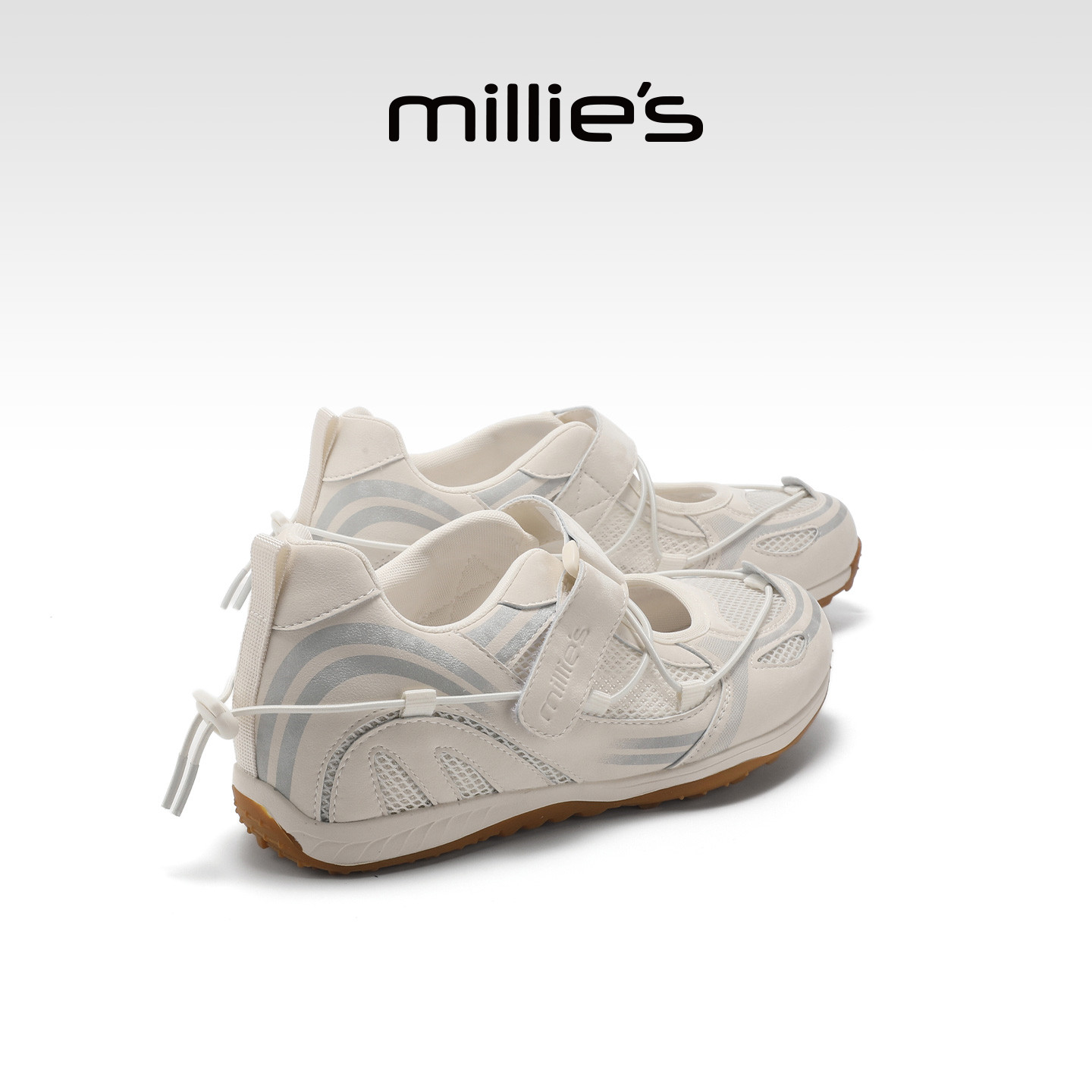 MILLIE'S/妙丽德训鞋女款2026夏季新款透气休闲运动鞋厚底