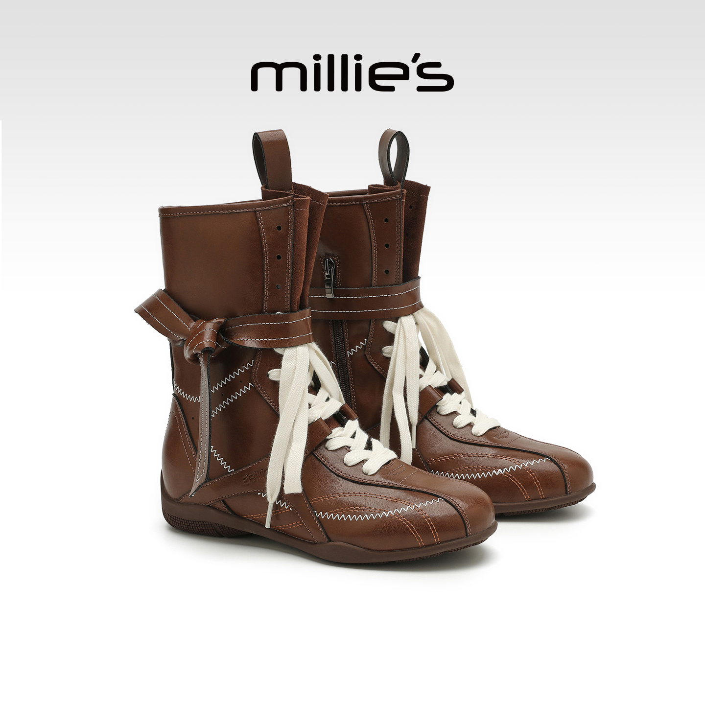 millies妙丽复古英伦风马丁靴