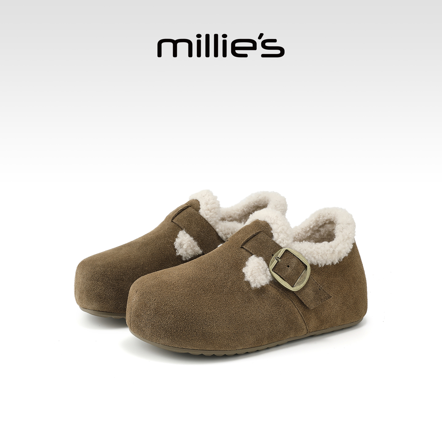 millies妙丽加绒勃肯鞋女鞋