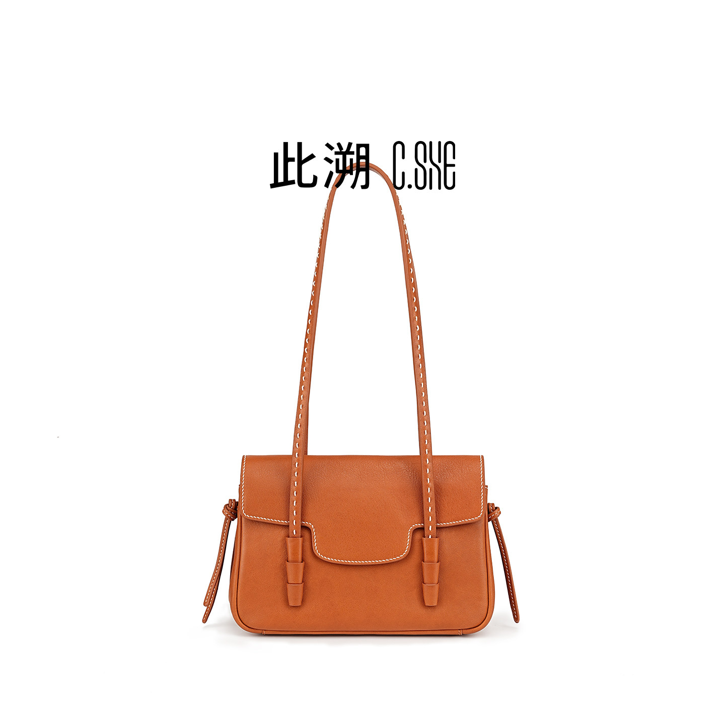 此溯头层植鞣牛皮小方包2026新款女士真皮单肩腋下翻盖小饭盒包软