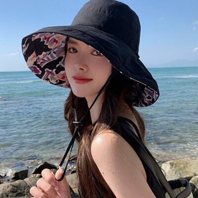女士春夏防晒遮阳渔夫帽大帽檐
