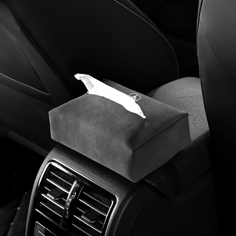 奔驰车载纸巾盒挂式E300L/C260L/GLC/A级GLES车内座椅背抽纸直盒