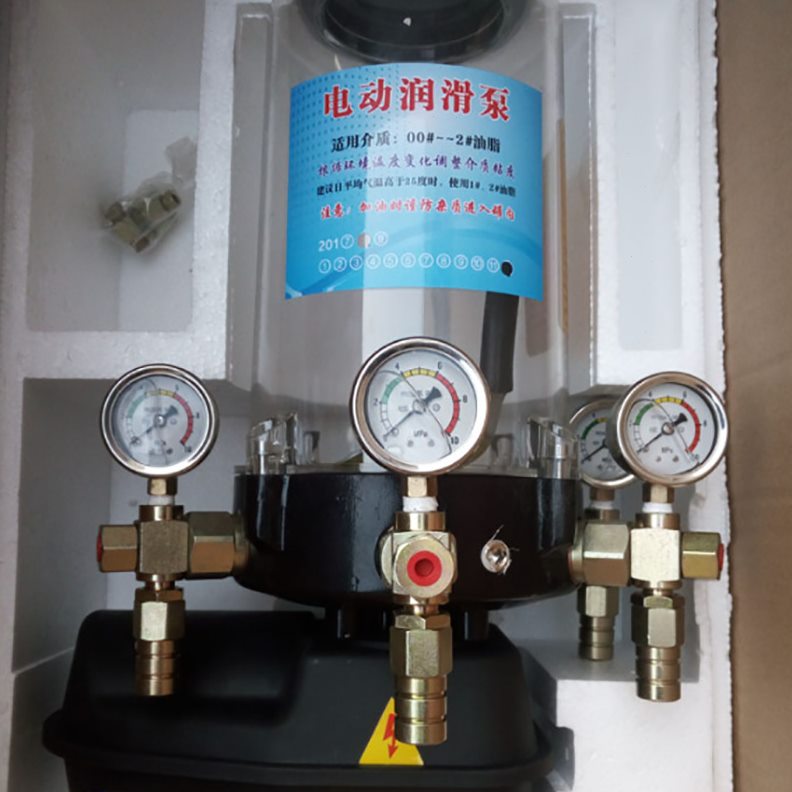 直销搅拌机220V/380V四路黄油泵 电动润滑泵 自动油脂24V电动油泵