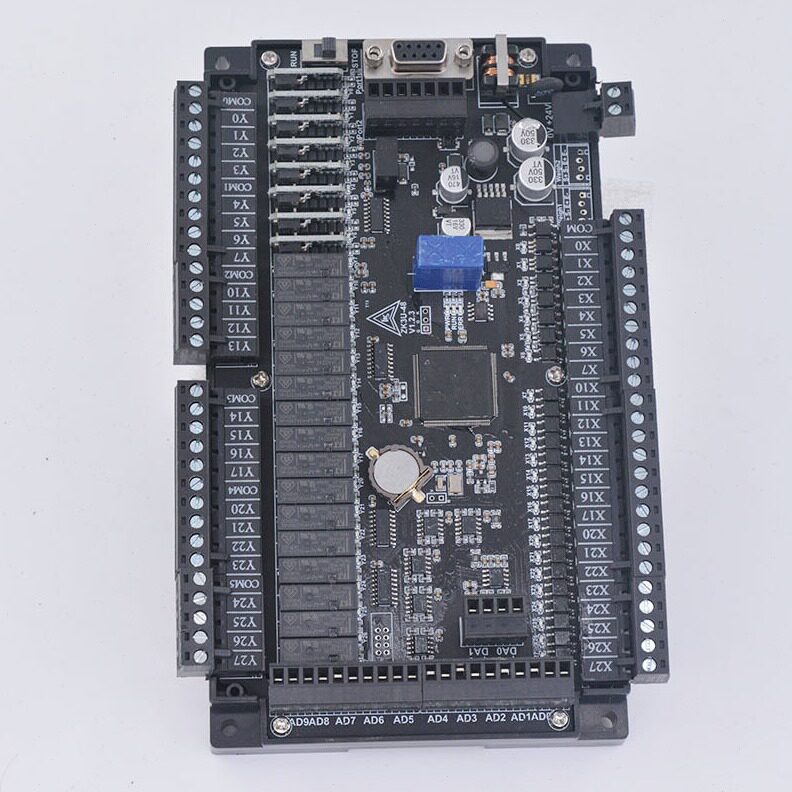 直销三年质保 领控FX3U工控板PLC ZK3U-48MR MT 8轴脉冲2路485控