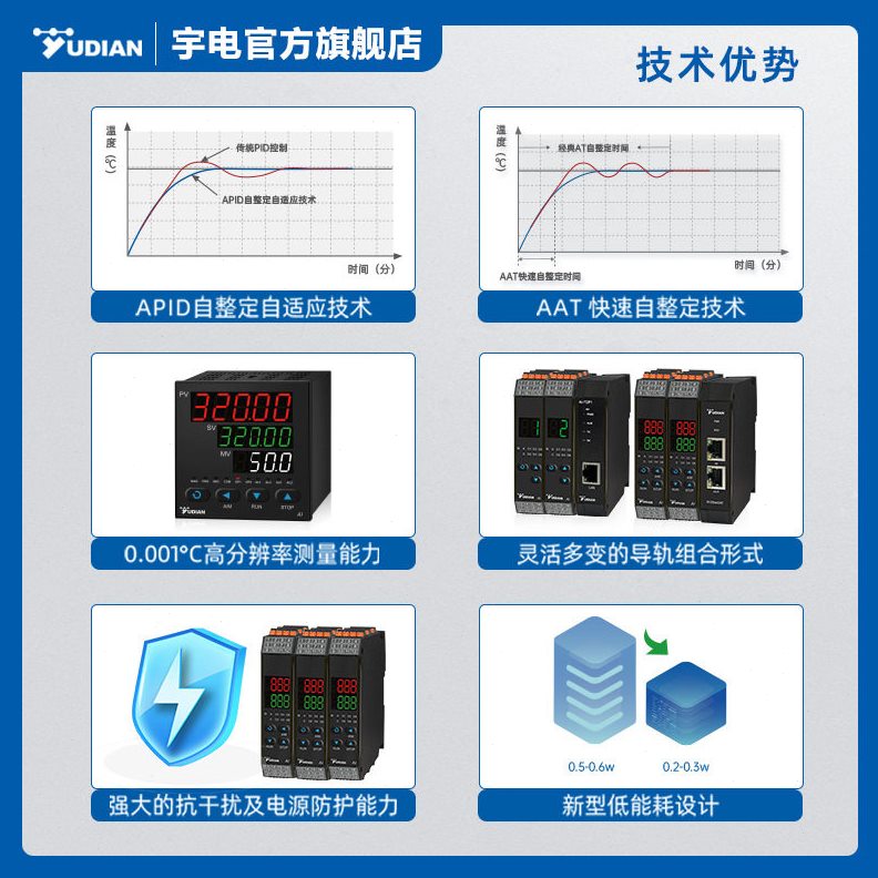 直销宇电温控器数显智能全自动控温开关仪表恒温PID温度控制报警
