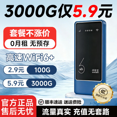 【单月充值】2025新款随身wifi6