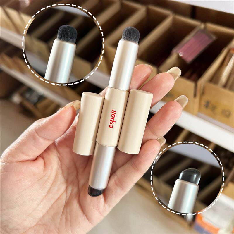 新品!韩国唇刷双头矽胶/毛刷口红晕染刷圆头连帽刷