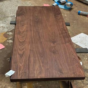 实木桌板胡桃木板原木大板桌面整板白蜡木板升降电脑桌榆木板定制