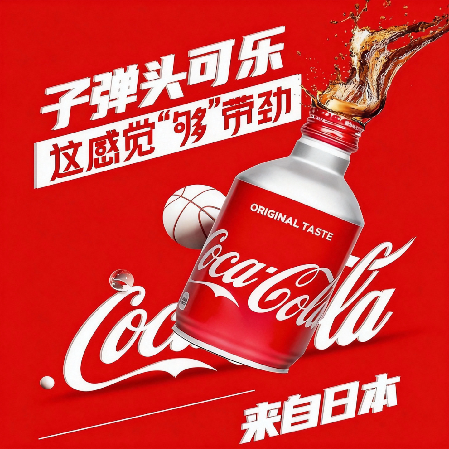 日本进口可口可乐原装子弹头可乐