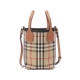 BURBERRY博柏利 女士女包格纹迷你款 水桶包手提单肩斜挎包8070461