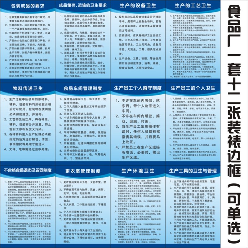 食品厂安全管理制度食品经营安全管理制度牌食品安全卫生检查制度