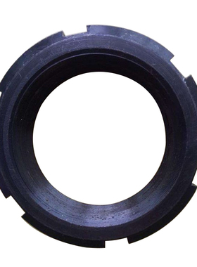 GB812圆螺母发黑锁紧圆螺母止退防松开槽并帽螺帽M10M12M14M16M18