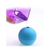 3D立体圆球磨具孔明糖艺模具硅胶6厘米直径圆形冰球蓝色水晶球模