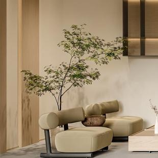饰摆件 仿真绿植室内鸡爪槭仿生植物假树侘寂风高端轻奢落地盆栽装