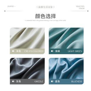 2022年新款100%全遮光遮阳窗帘卧室客厅阳台落地窗飘窗双层带纱