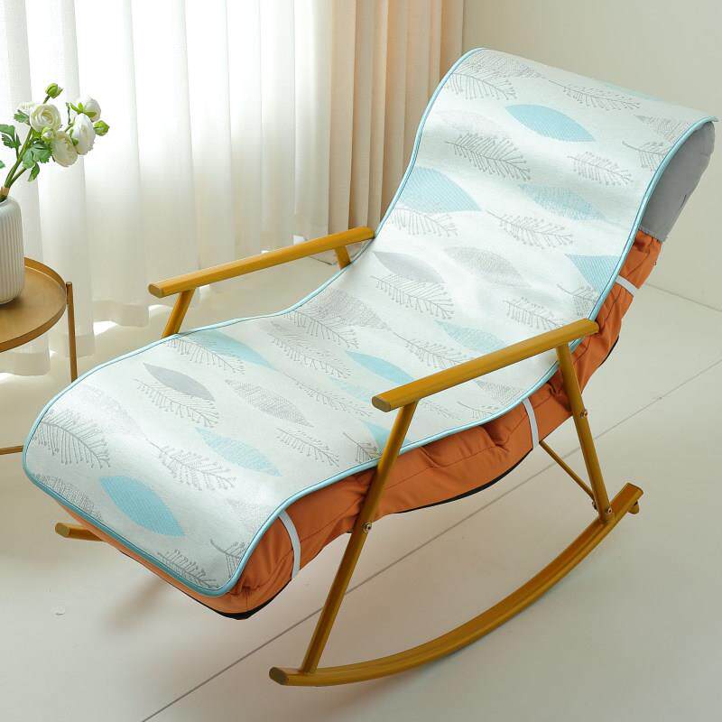 夏季冰丝躺摇椅坐垫凉席单人沙发垫冰凉座垫透气凉席防滑椅垫夏天