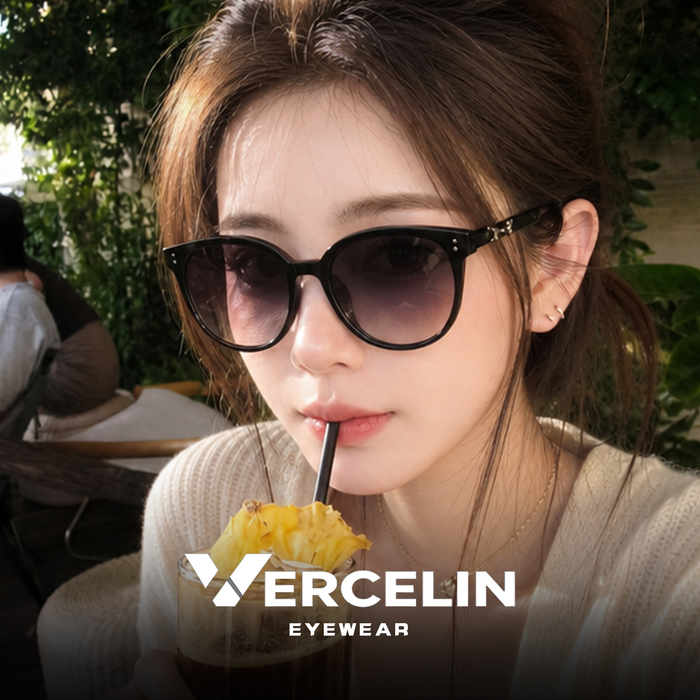 渐变色墨镜女款高级感适合方圆脸超轻偏光太阳眼镜防紫外线带度数