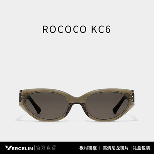 ROCOCO猫眼茶色太阳墨镜女款 gm适合方圆脸近视 高级感偏光2025新款