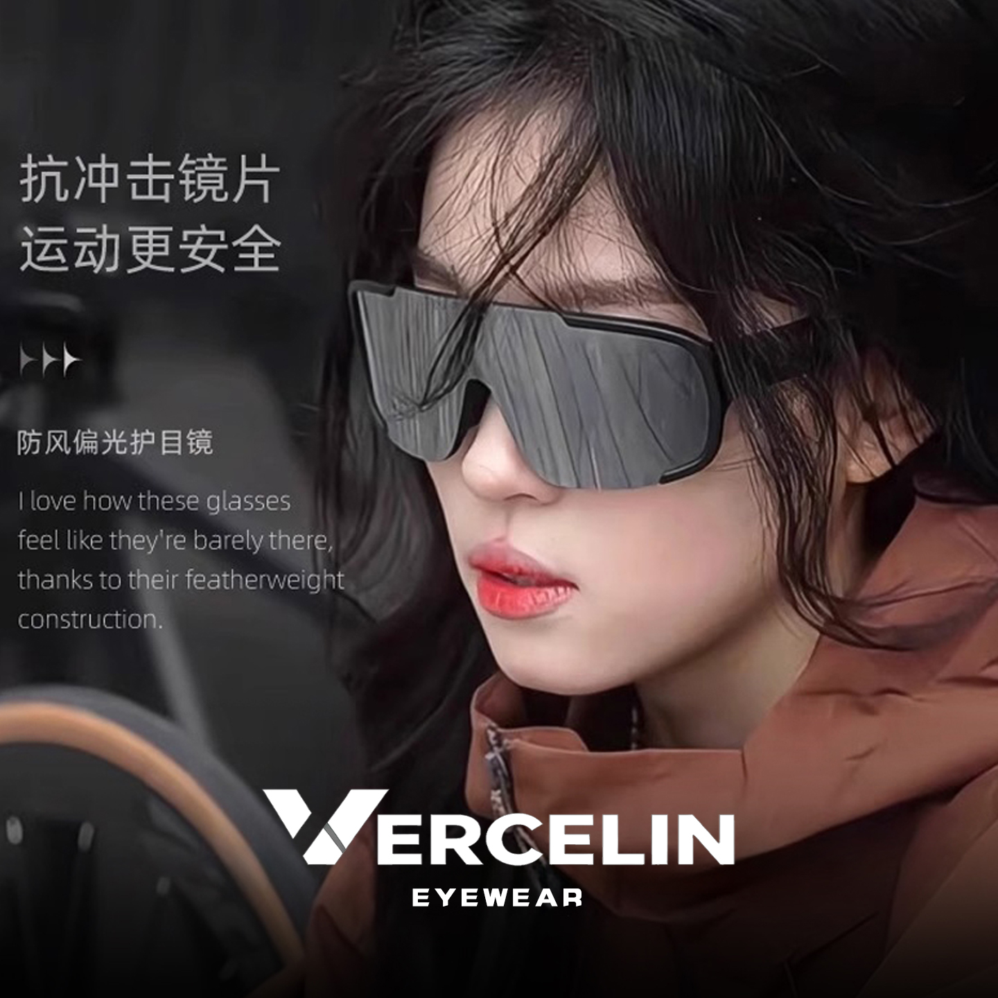 近视骑行套镜防风沙防晒户外偏光墨镜女防紫外线飞行员登山护目镜