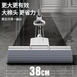 海绵拖把头家用一拖净吸水胶棉大号免手洗厕所拖地 太太乐2024新款