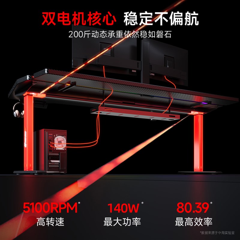 戟创AGKey-天戟K2电动升降桌电竞桌子电脑桌可装机械臂家用可升降