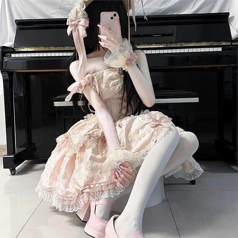 梦幻芭蕾公主Lolita繁花序曲日常lolita洋装生日洛丽塔连衣裙童话