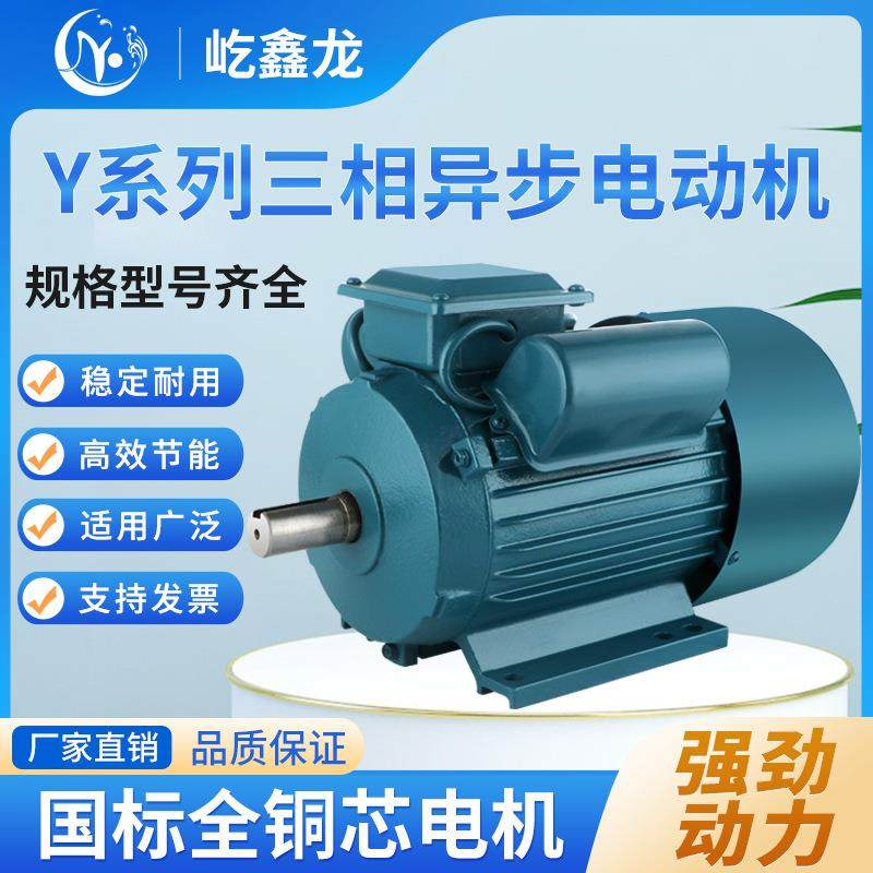 单相电动机220V机械全铜异步电机0.75/1.1/1.5/2.2/3W二相马达