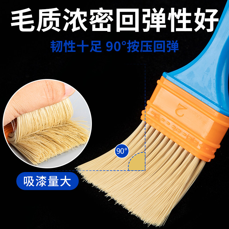 羊毛刷子软毛乳胶漆尼龙毛刷油漆刷子清洁除尘不掉毛油画烧烤油刷