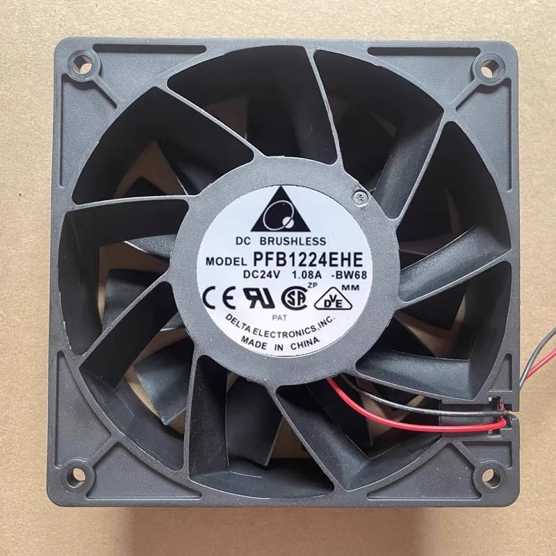 全新台达 PFB1224EHE/UHE/GHE 24V ABB变频器大风量散热风扇12038