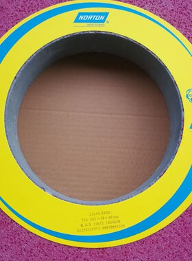 诺顿砂轮铬刚玉红色砂轮大气孔砂轮25A400*50*203,46K,1片起