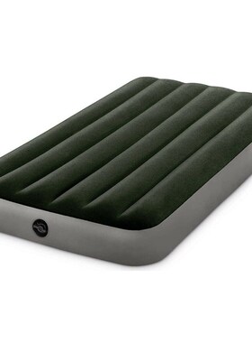Intex64106 植绒PVC加厚单双人充气床垫加厚家用户外野营充气床垫