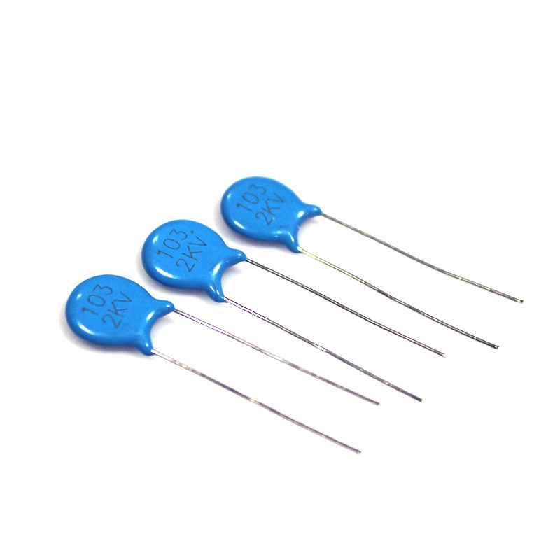 高压瓷片电容103K2KV电动机 片径6.5mm 2000V103直插环保陶瓷电容