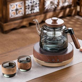 煮茶器蒸煮一体煮茶壶围炉养生壶电陶炉套装 加厚高硼硅全玻璃新款