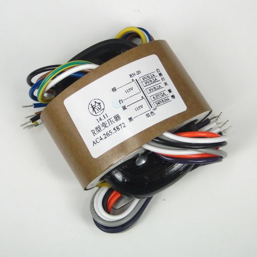 R型电源变压器 30W 9V3+6.3V+240V R牛 音响变压器 铜线