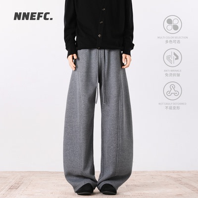NNEFC冬季美式加绒运动休闲长裤