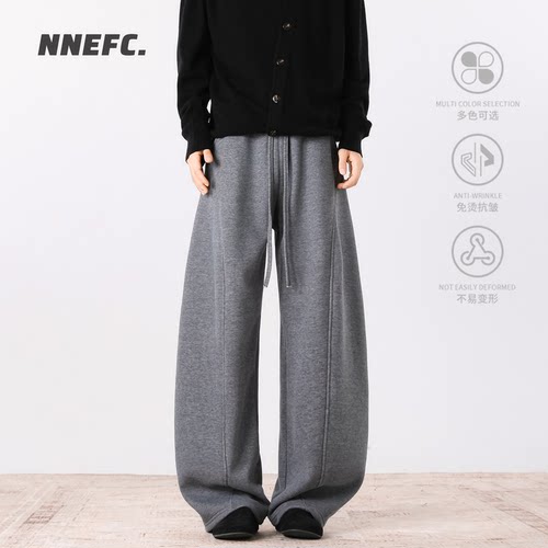 NNEFC冬季美式加绒运动休闲长裤