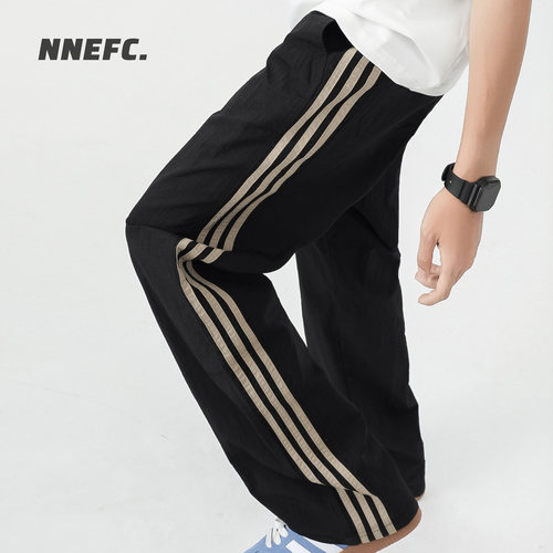 NNEFC美式条纹速干裤男夏季长裤