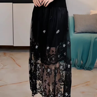 显瘦时尚 M气质高端大码 上衣M105 撤柜清仓 半裙黑色