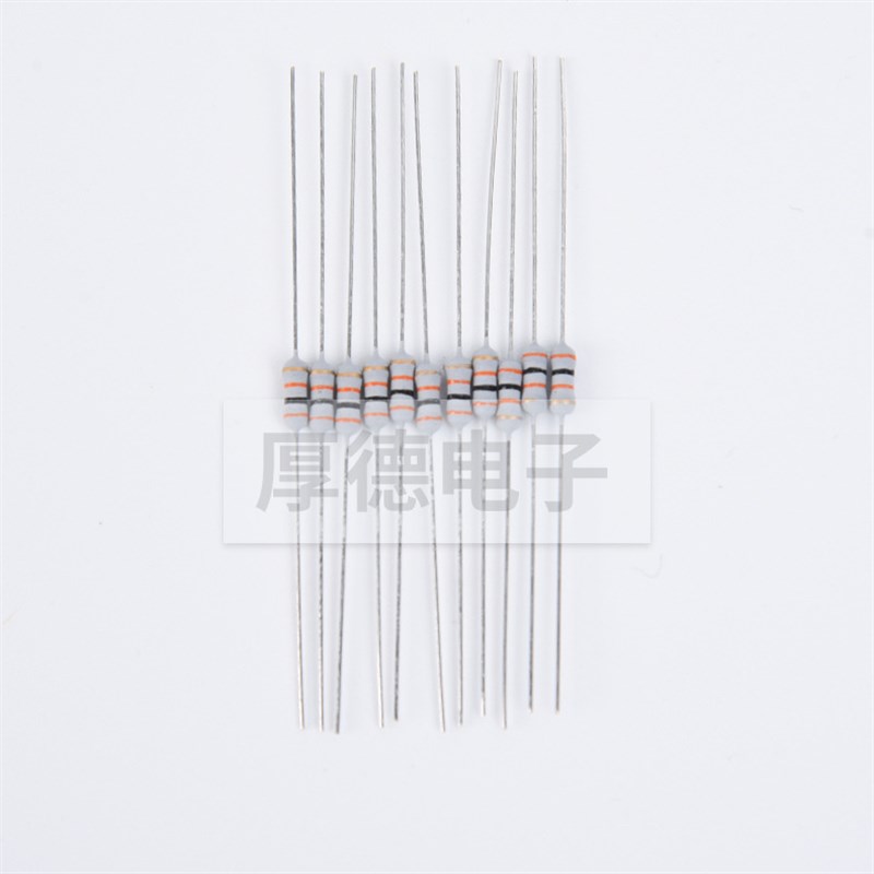 3W碳膜电阻4色环精度5% 0.1R~1M欧 1R 1K10K保险丝电阻插件电阻器