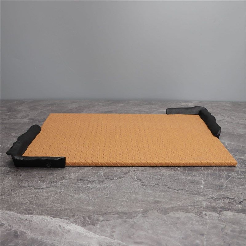 现代简约皮革木质置物收纳托盘摆件客厅样板房茶几家居桌面装饰品,特色手工艺,其他特色工艺品,淘宝优惠券,粉丝福利购,淘宝优惠卷